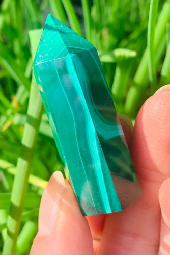 Malachite Tower - Dragon Mama Crystals 