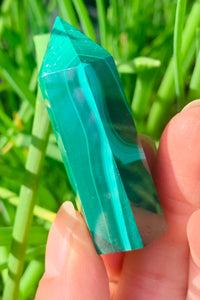 Malachite Tower - Dragon Mama Crystals 