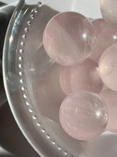 Load image into Gallery viewer, Gem Ice Rose Quartz Spheres - Dragon Mama Crystals 