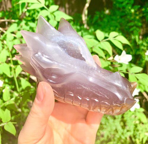 Agate Druzy | ‘Orion Time Traveller Alchemy’ Dragon - Dragon Mama Crystals 