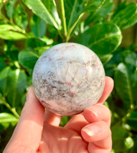Rubellite Tourmaline Sphere - Dragon Mama Crystals 