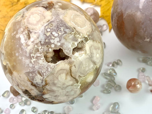 Flower Agate Pink Amethyst Carnelian rare - Dragon Mama Crystals 