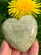 Load image into Gallery viewer, Green Opal Heart - Dragon Mama Crystals 