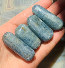 Load image into Gallery viewer, Blue Kyanite High Quality with Flash Tumble Palms - Dragon Mama Crystals 