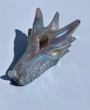 Load image into Gallery viewer, Aura Agate | Rainbow Lyran Dragon - Dragon Mama Crystals 
