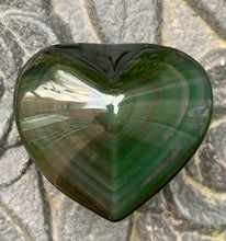 Load image into Gallery viewer, Rainbow Obsidian Heart 03 - Dragon Mama Crystals 