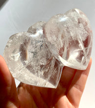 Load image into Gallery viewer, Clear Quartz Twin Hearts - Dragon Mama Crystals 