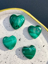 Load image into Gallery viewer, Malachite Mini Hearts - Dragon Mama Crystals 
