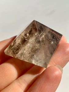 Lodolite Smokey Quartz Baby Pyramids - Dragon Mama Crystals 