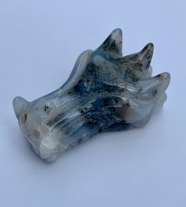 Moss Agate | Wisdom Air + Earth Baby Dragon - Dragon Mama Crystals 