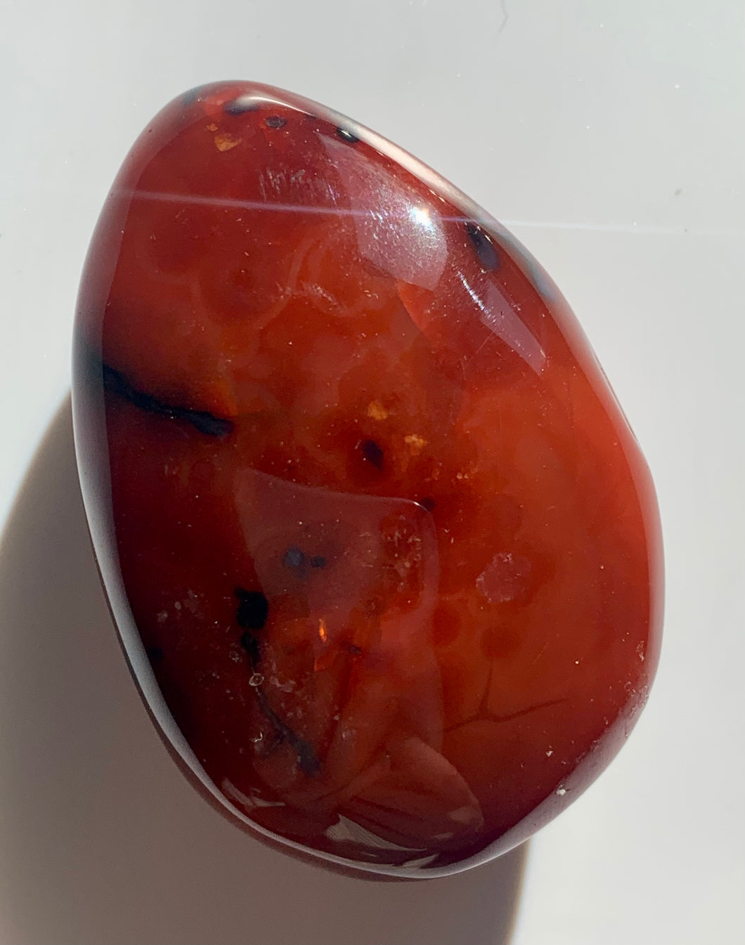 Carnelian PalmStone - Dragon Mama Crystals 
