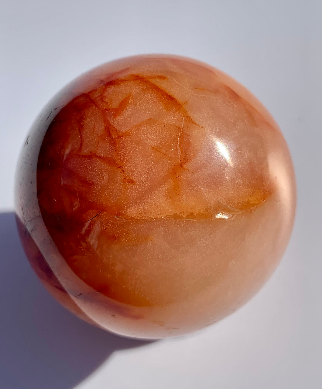 Carnelian Sphere - Dragon Mama Crystals 