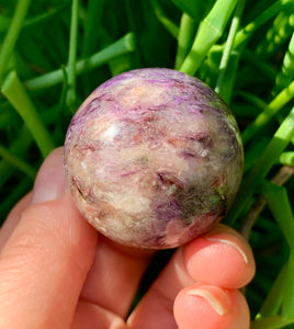 Rare Charoite Sphere Russia - Dragon Mama Crystals 
