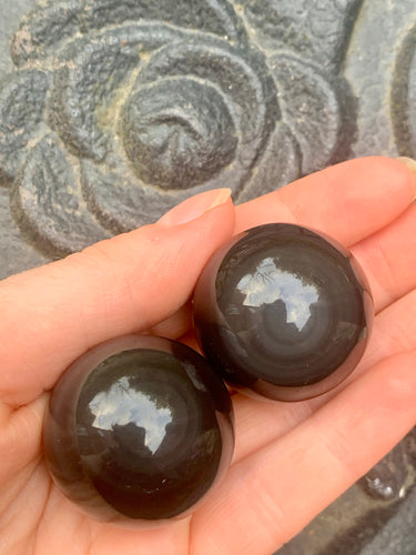 Rainbow Obsidian Medium Spheres - Dragon Mama Crystals 