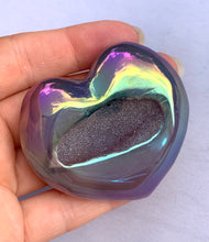 Load image into Gallery viewer, Aura Agate Heart - Dragon Mama Crystals 