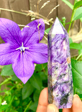 Load image into Gallery viewer, Charoite Crystal Towers Russia - Dragon Mama Crystals 