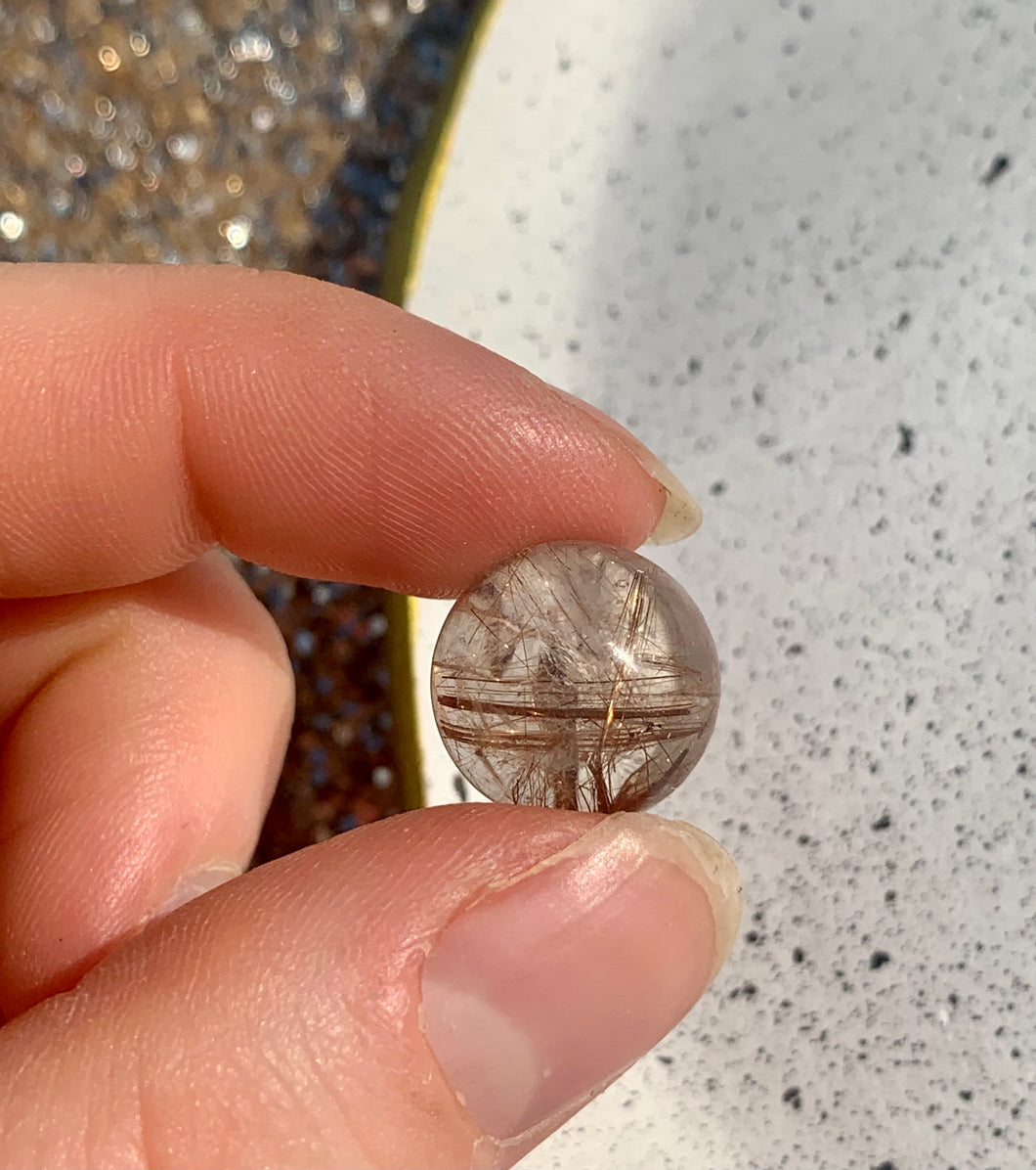 Rutile mini Sphere - Dragon Mama Crystals 