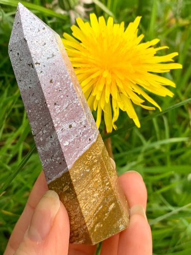 Rare Pink Ocean Jasper Tower - Dragon Mama Crystals 