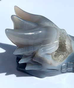 Agate Druzy Sirian Dragon - Dragon Mama Crystals 