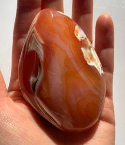 Carnelian PalmStone - Dragon Mama Crystals 