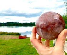 Load image into Gallery viewer, Fire Quartz Hematoid Crystal Spheres - Dragon Mama Crystals 