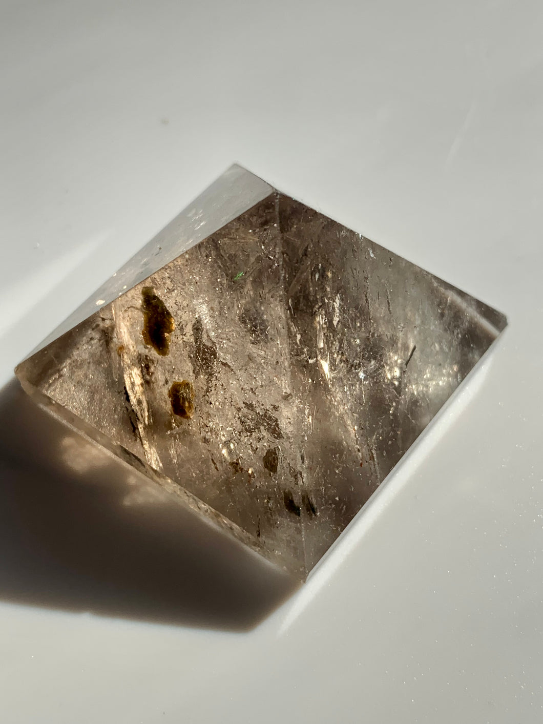 Lodolite Smokey Quartz Baby Pyramids - Dragon Mama Crystals 