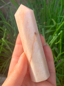 Morganite Peach Rare Tower - Dragon Mama Crystals 