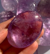 Load image into Gallery viewer, Amethyst PalmStone with Rainbow - Dragon Mama Crystals 
