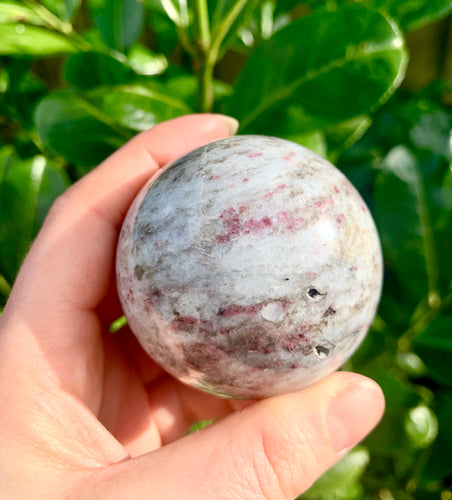 Rubellite Tourmaline Sphere - Dragon Mama Crystals 