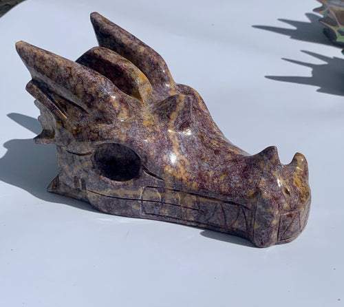 Lilac Ocean Jasper Dragon - Dragon Mama Crystals 