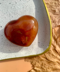 Carnelian Heart - Dragon Mama Crystals 