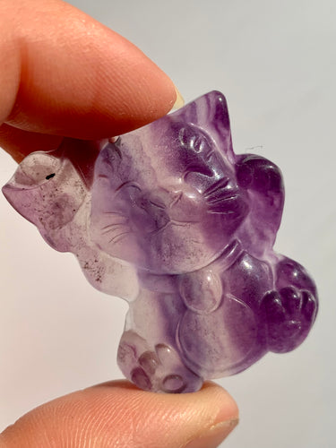 Fluorite Kitty - Dragon Mama Crystals 