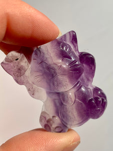 Fluorite Kitty - Dragon Mama Crystals 