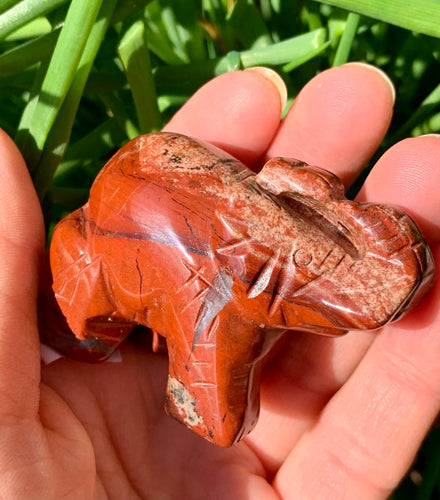 Red Jasper Elephant - Dragon Mama Crystals 