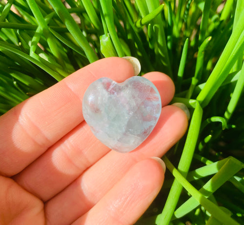 Fluorite Mini Hearts - Dragon Mama Crystals 