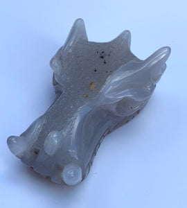 Sky Agate Baby Dragon - Dragon Mama Crystals 