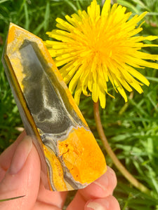 Bumble Bee Jasper Tower - Dragon Mama Crystals 