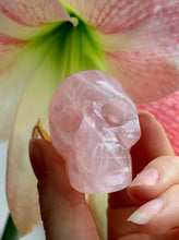 Load image into Gallery viewer, Star Rose Quartz Skull - Dragon Mama Crystals 