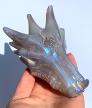 Load image into Gallery viewer, Aura Agate | Rainbow Lyran Dragon - Dragon Mama Crystals 