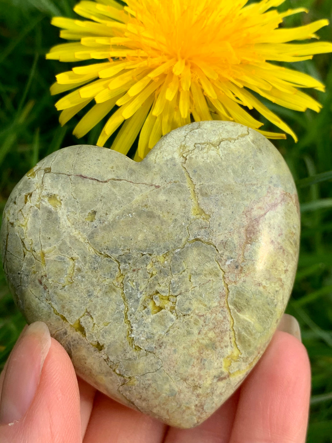 Green Opal Heart - Dragon Mama Crystals 