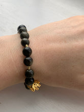 Load image into Gallery viewer, Gold Obsidian Handmade Elephant bracelet. - Dragon Mama Crystals 
