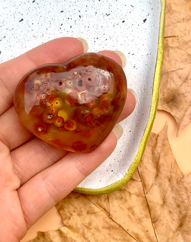 Carnelian Heart - Dragon Mama Crystals 