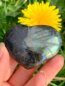 Labradorite Heart 05 - Dragon Mama Crystals 