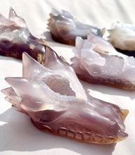 Load image into Gallery viewer, Agate Druzy | ‘Orion Time Traveller Alchemy’ Dragon - Dragon Mama Crystals 