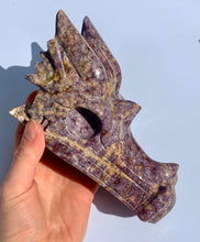 Load image into Gallery viewer, Lilac Ocean Jasper Dragon - Dragon Mama Crystals 