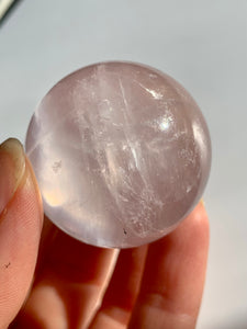 Gem Ice Rose Quartz Spheres - Dragon Mama Crystals 
