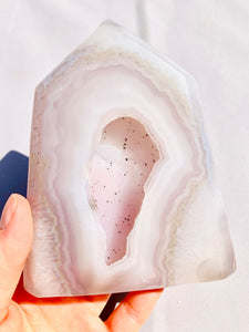 Druzy Agate Crystal Tower 1 - Dragon Mama Crystals 