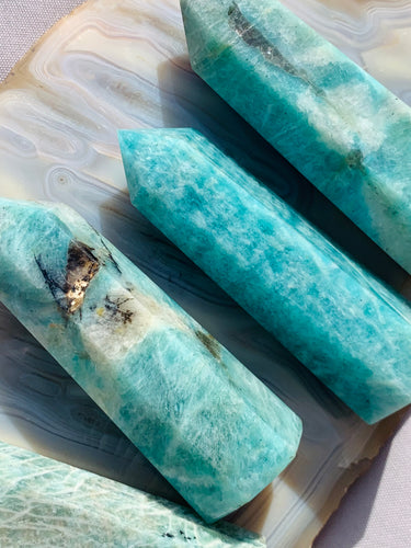 Amazonite Towers - Dragon Mama Crystals 
