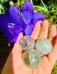 Fluorite Rainbow Crystal Mini Spheres - Dragon Mama Crystals 