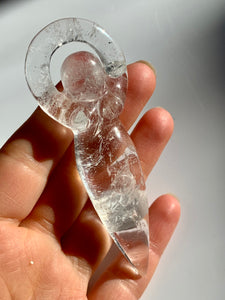 Clear Quartz Womb Goddess - Dragon Mama Crystals 